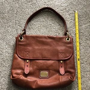 Fossil Shoulder Bag Purse - Brown Leather